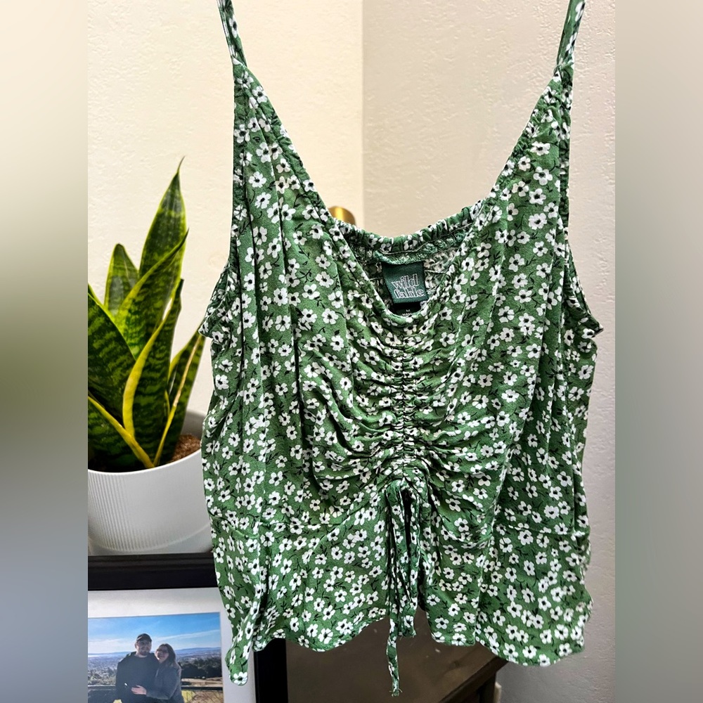Wild Fable Green Floral Tank